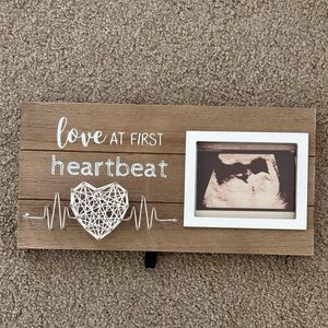 Love at First Heartbeat Photo Frame